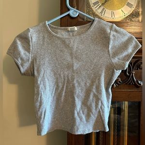 Bozzolo Size Medium Gray Crop Top